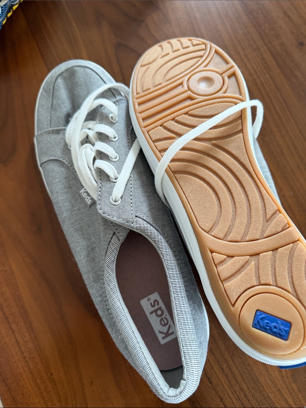 Keds Gray Canvas Low-Top Sneakers